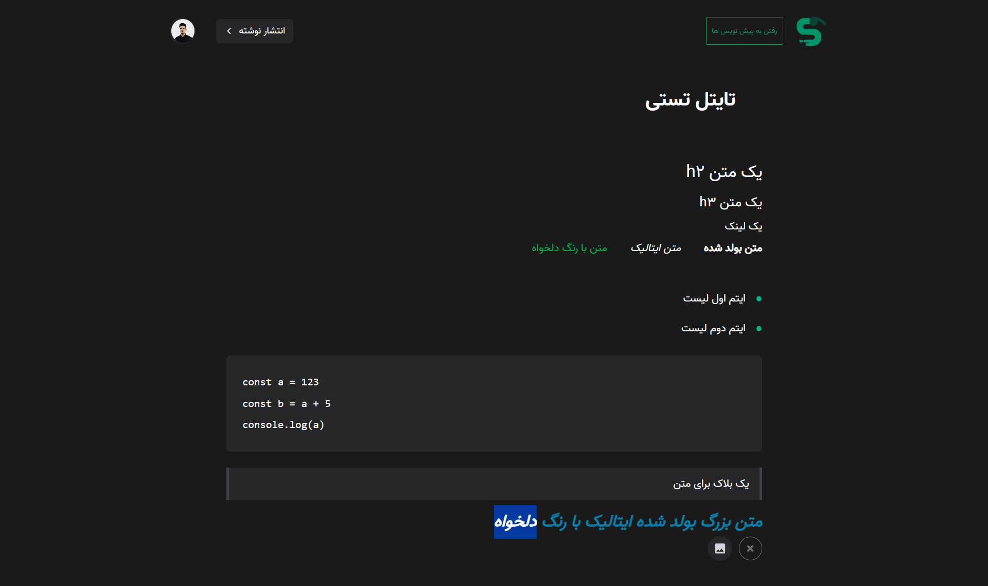 Sabznevis Website screenshot 8